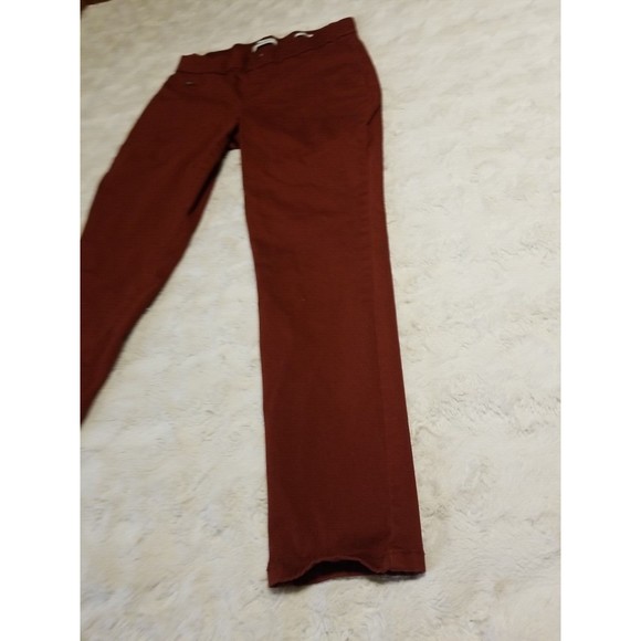 Nine West Pants Womens Size 10 Pull On Heidi Burgundy Stretch - Picture 3 of 12